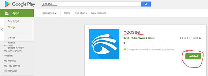 Ứng dụng xem camera Yoosee trên điện thoại Android, iOS